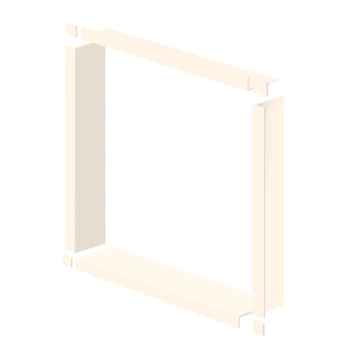 WTBK487-02 48-in x 48-in x 7.5-in Window Trim, Cameo