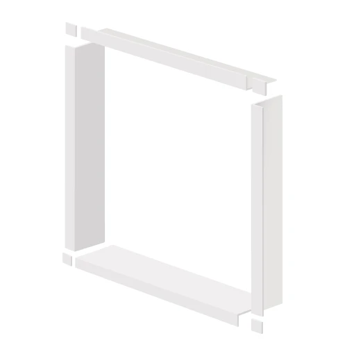 WTBK487-01 48-in x 48-in x 7.5-in Window Trim, White