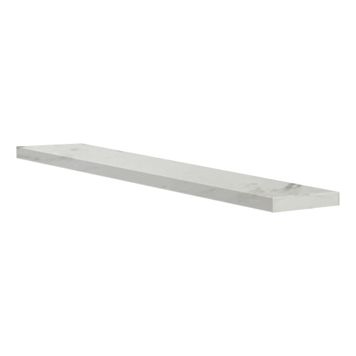 WC696-47 Saramar .5-in x 6-in x 96-in Surface Wall Cap, White Venito