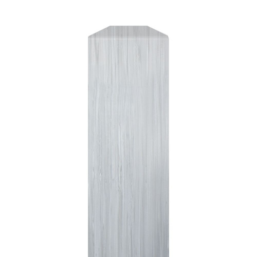 FIM722-186 Lusso .25-in x 1-in x 72-in Flat Inside Corner Molding, Glacier Grey
