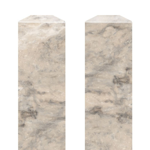 SFIM962-49V Saramar .25-in x 1-in x 96-in Flat Inside Corner Molding, Sand Creme Velvet