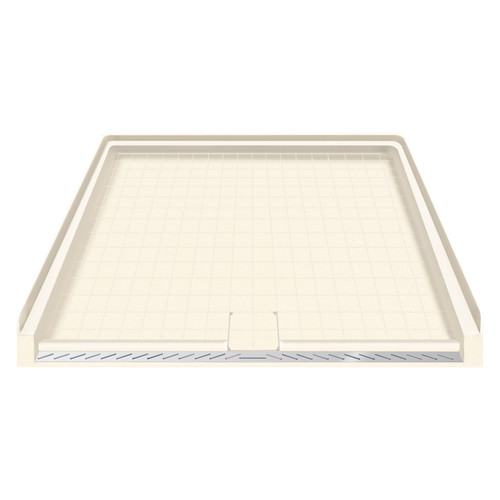 39.5-in x 37.75-in Solid Surface Barrier-Free Right-Hand Shower Base in Cameo