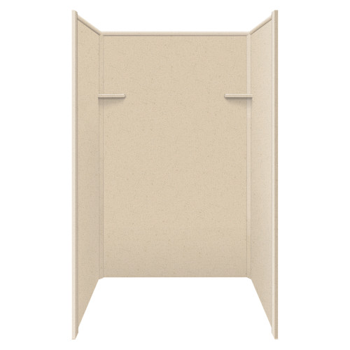 48-in x 36-in x 72-in Solid Surface Shower Wall Surround in Matrix Khaki