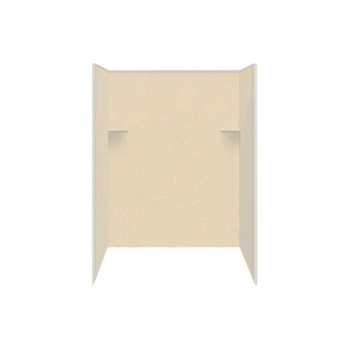 60-in x 36-in x 72-in Solid Surface Shower Wall Surround in Sea Shore