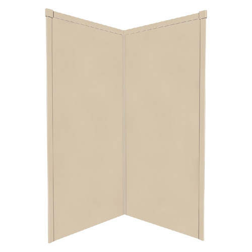 38-in x 38-in x 72-in Corner Shower Wall Kit in Matrix Khaki 38-in x 38-in x 72-in Corner Shower Wall Kit in Matrix Khaki