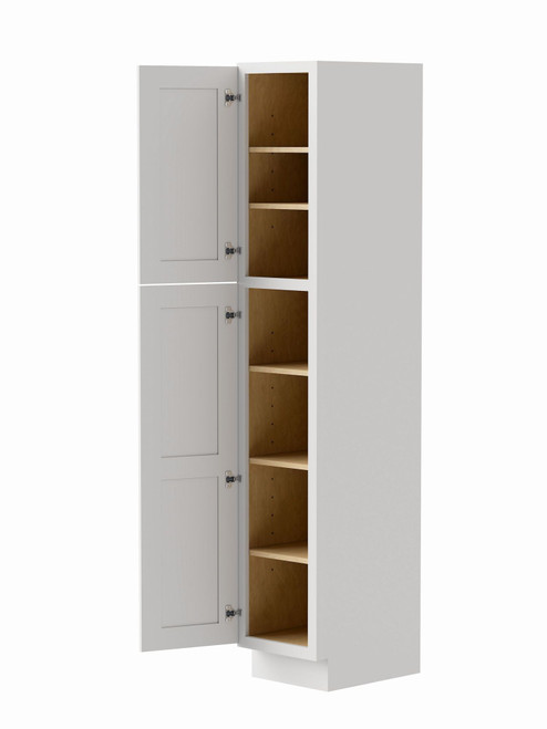 18-in x 21-in x 84-in Ready to Assemble Shaker Vanity Linen Cabinet, White, L188421-RTA-FR01-WH