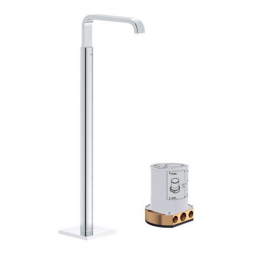 Tub Filler with Rough-in in Starlight Chrome