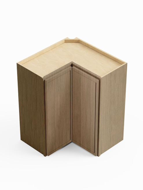 24-in x 12-in x 36-in Ready To Assemble Slim Shaker Easy Reach Wall Cabinet, Tan Wood