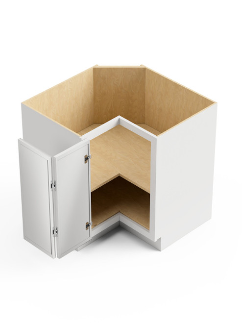 33-in x 33-in x 35-in Ready To Assemble Slim Shaker Easy Reach Base Cabinet, White