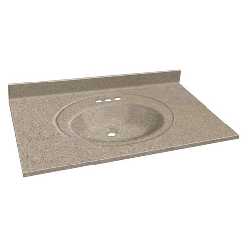 31-in x 22-in Bathroom Vanity Top in Sandy Beach