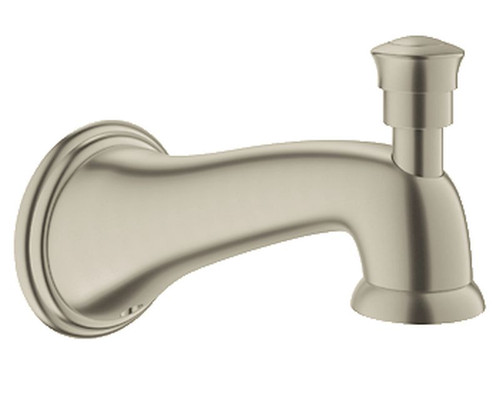 Tub Spout with Diverter in Brushed Nickel