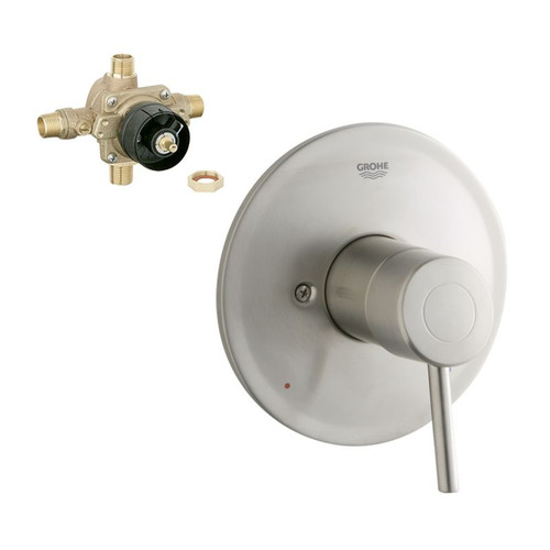 Pressure Balance Trim with Rough-in in Brushed Nickel