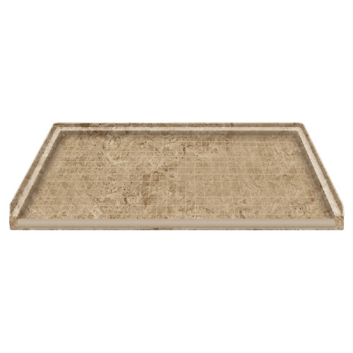 63.5-in x 37.75-in Solid Surface Barrier-Free Shower Base in Sand Mountain