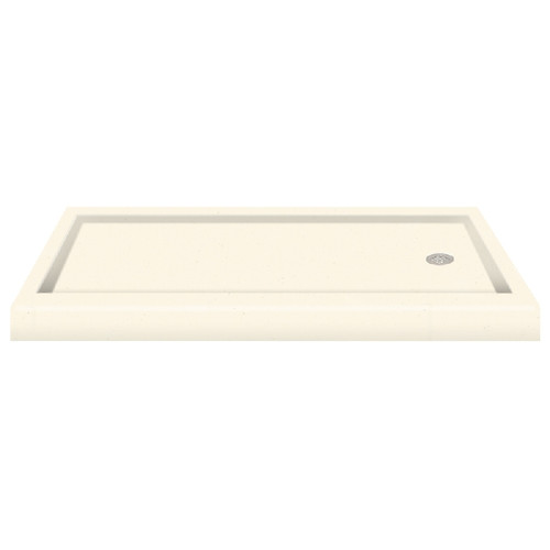 60 x 32 Solid Surface Shower Base with Right Hand Drain in Moonlight