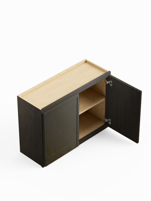 36-in x 12-in x 24-in Ready To Assemble Slim Shaker Wall Cabinet, Smokey Grey