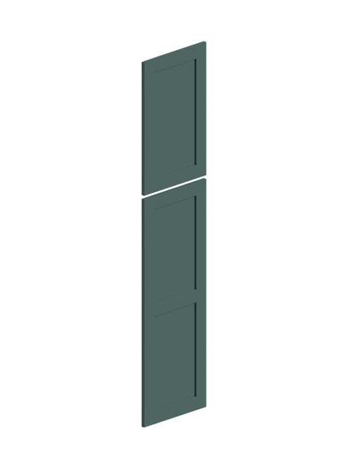 24-in x 79-in Shaker Tall Decorative End Panel, Green
