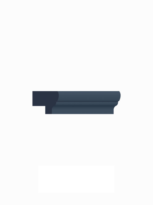 96-in Light Rail Molding, Navy Blue