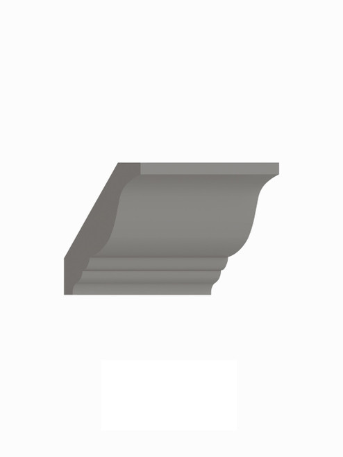 96-in Decorative Crown Molding, Light Grey