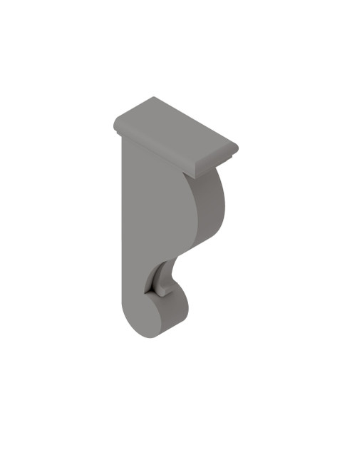 3-in x 6-in x 13-in Traditional Corbel, Light Grey