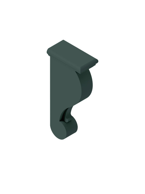 3-in x 6-in x 13-in Traditional Corbel, Green