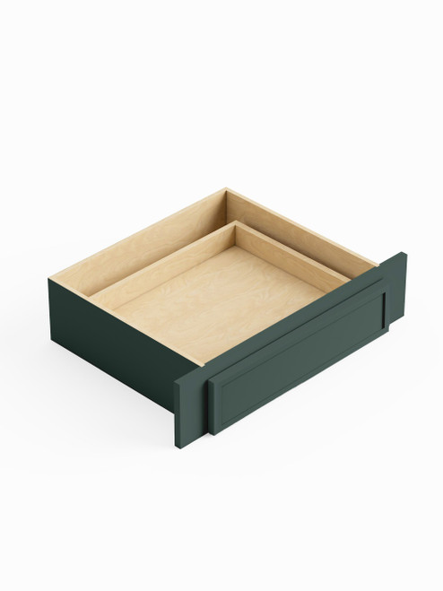 30-in x 21-in x 7-in Ready To Assemble Slim Shaker Desk Knee Drawer, Green