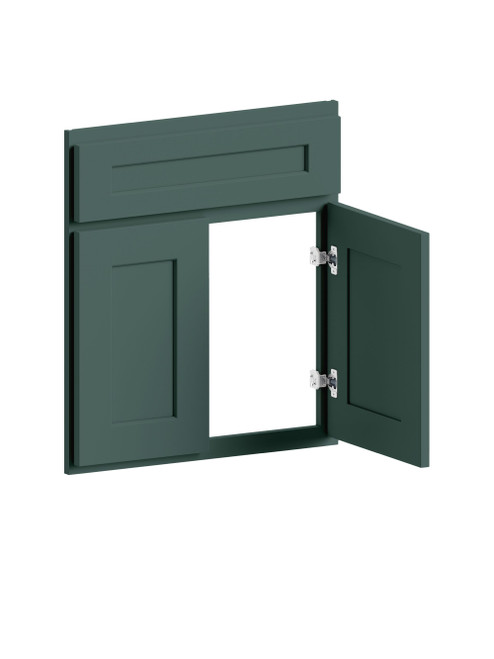 26-in x 1-in x 30-in Shaker Diagonal Corner Sink Base Cabinet Front, Green