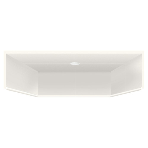 39.5-in x 37.75-in Solid Surface Shower Dome in White