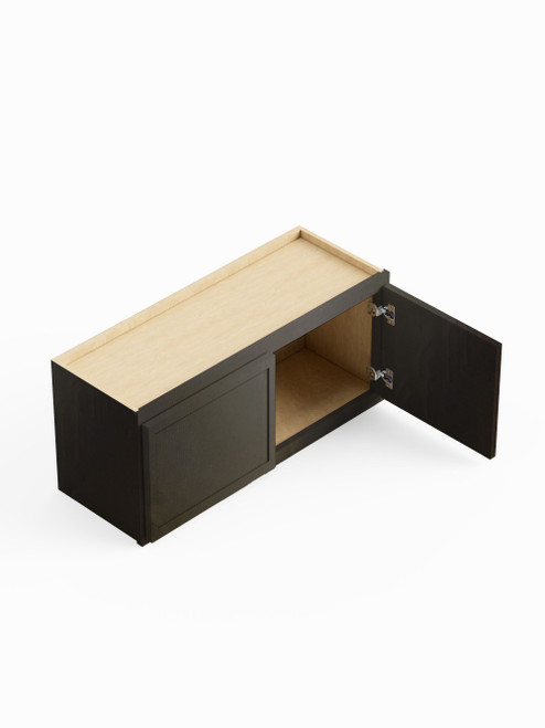 33-in x 12-in x 18-in Ready To Assemble Slim Shaker Wall Cabinet, Smokey Grey
