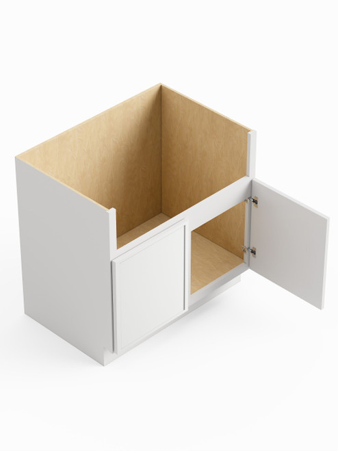 36-in x 24-in x 35-in Ready To Assemble Slim Shaker Farm Sink Base Cabinet, White