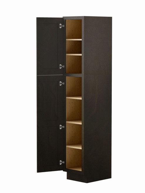 18-in x 21-in x 84-in Ready to Assemble Shaker Vanity Linen Cabinet, Smokey Grey, L188421-RTA-FR01-SG