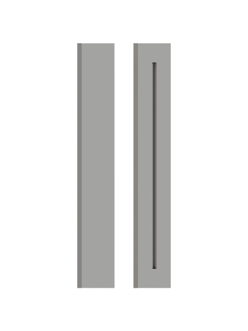 6-in x 41-in Shaker Filler Overlay, Light Grey