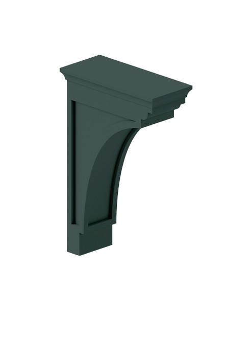 4-in x 9-in x 12-in Modern Corbel, Green