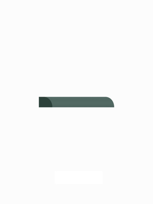 96-in Shoe Molding, Green