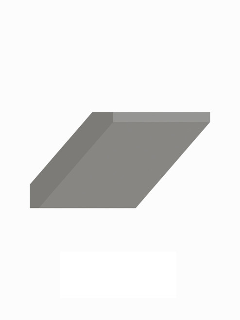 96-in Large Angled Crown Molding, Light Grey