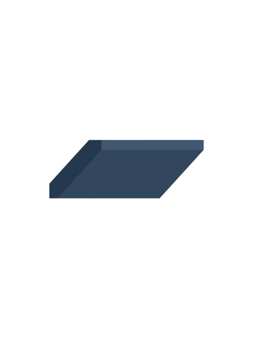 96-in Angled Crown Molding, Navy Blue