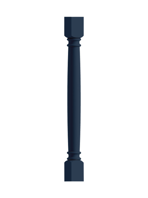 3-in x 3-in x 35-in Classic Decorative Leg, Navy Blue