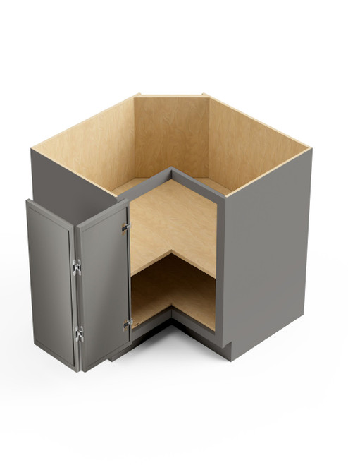 33-in x 33-in x 35-in Ready To Assemble Slim Shaker Easy Reach Base Cabinet, Light Grey