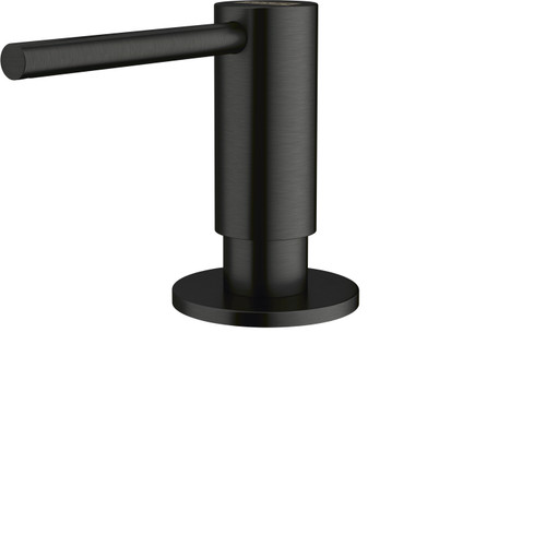 Atlas Series Single Hole Top Refill Soap Dispenser, Industrial Black in Industrial Black