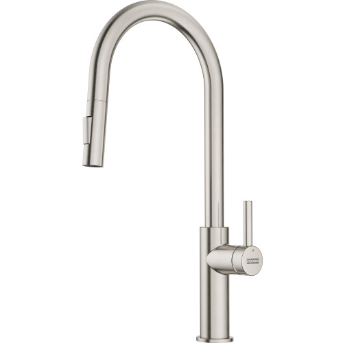 Maris Lario 19-In Single Handle Pull-Down Dual-Spray Kitchen Faucet in Satin Nickel