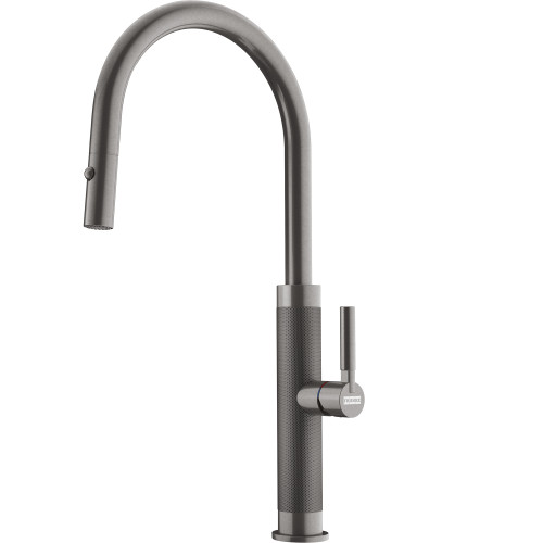 Mythos Masterpiece 18.3-Inch Single Handle Pull-Down Kitchen Faucet in Anthracite