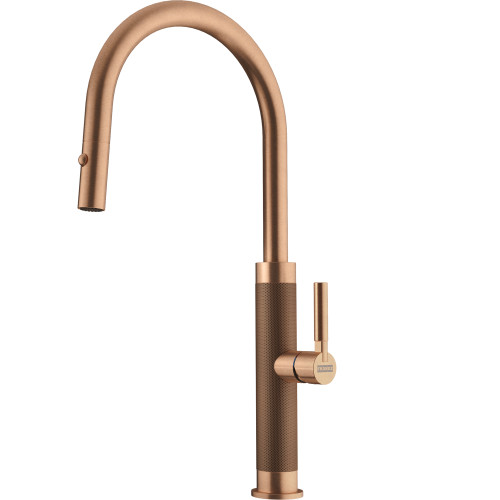 Mythos Masterpiece 18.3-Inch Single Handle Pull-Down Kitchen Faucet in Copper