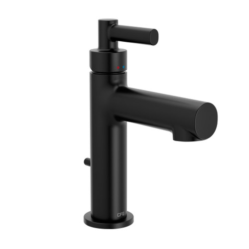 Aluma Matte black one-handle low arc bathroom faucet