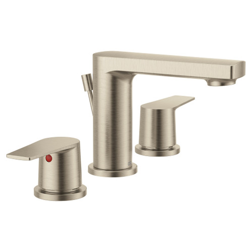 Slate Chrome Two-Handle High Arc Bathroom Faucet