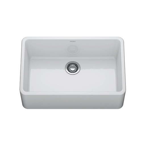 Franke Ceranova 30‑In. Fireclay Ceramic Farmhouse Apron Front Single Bowl Kitchen Sink In Glossy White