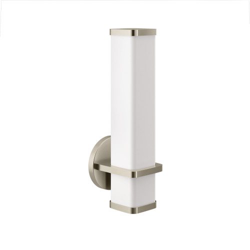 Iver Brushed nickel one globe bath light