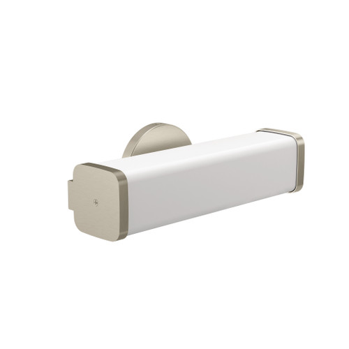 Iver Brushed nickel one globe bath light