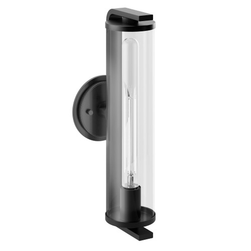 Cambium Matte black one globe bath light