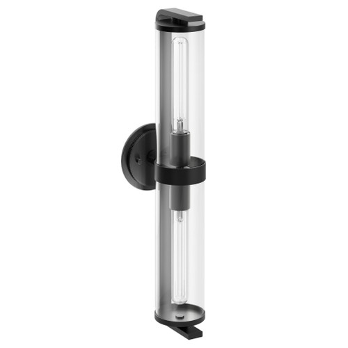 Cambium Matte black one globe bath light
