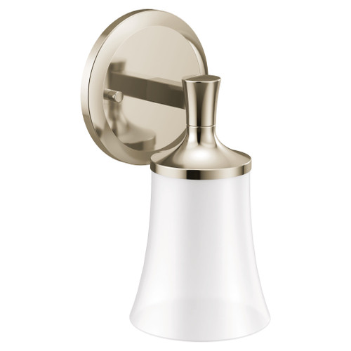 Flara Polished nickel one globe bath light