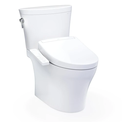 Toto(R) Washlet(R)+ Aquia Iv(R) Arc Two-Piece Elongated Dual Flush 1.28 And 0.9 Gpf Toilet With S2 Bidet Seat, Cotton White